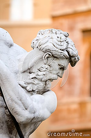 Neptune, Piazza Navona in Rome Italy Stock Photo